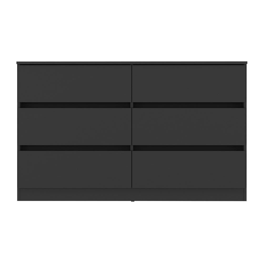 Multimóveis Cômoda com 6 Gavetas 120cm Mp4396 Preto para Quarto - Imagem 4