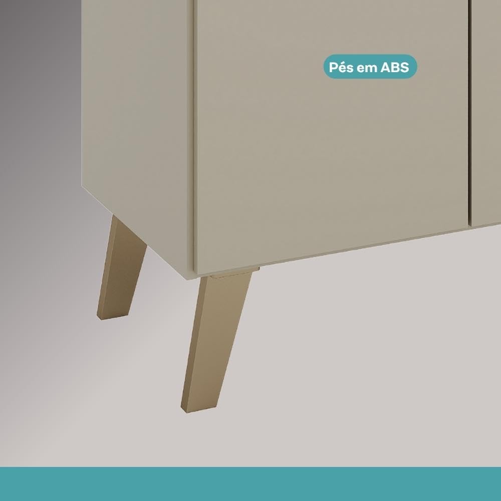 Armário de Cozinha Completa c Balcão Atlanta Essence Carraro (Amêndoa) - Imagem 6