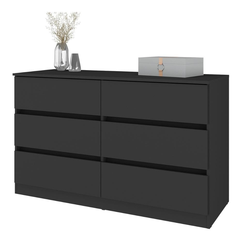 Multimóveis Cômoda com 6 Gavetas 120cm Mp4396 Preto para Quarto - Imagem 2