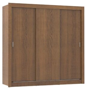 Guarda Roupa Casal Madesa Mônaco 3 Portas de Correr - Rustic